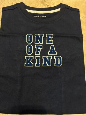 Janie and Jack Navy Blue "One of a Kind" Short Sleeve Tee